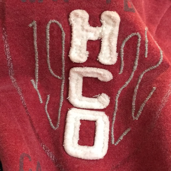 Hollister Malibu Tropical Graphic Brushed Cotton Muted Red Short Sleeve T-Shirt - Picture 4 of 11